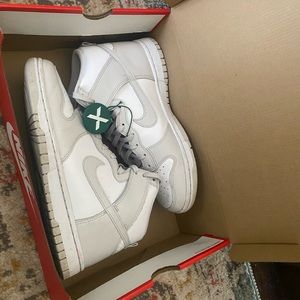 nike dink high vast gray